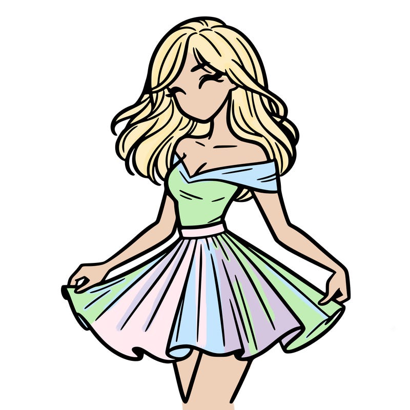 woman in skirt