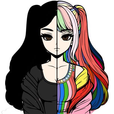 realistic girl split