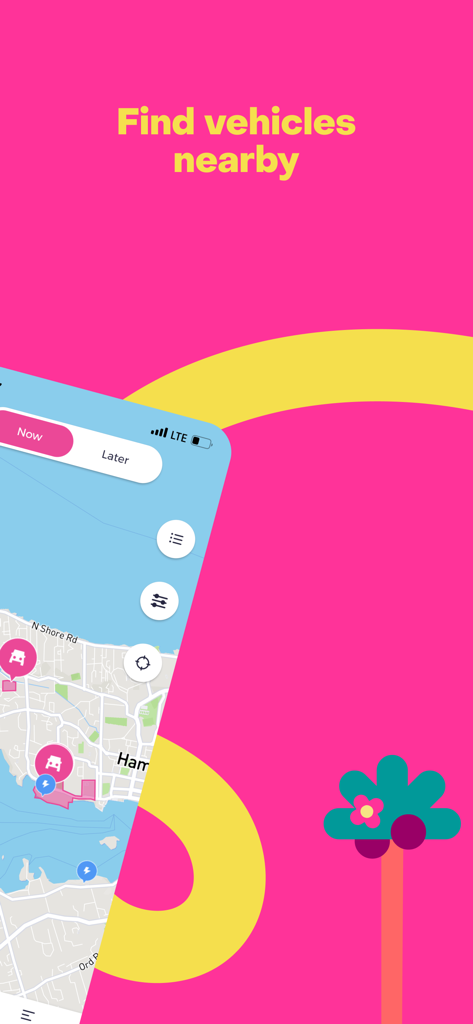 Current Bermuda - Current Bermuda 모바일 앱은 지도에 이용 가능한 전기차의 위치를 보여줍니다.