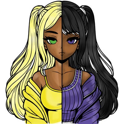 realistic girl split