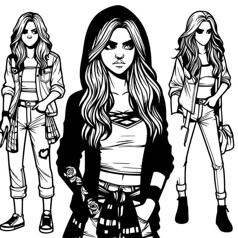 realistic female rebel