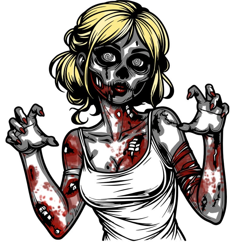 realistic zombie girl