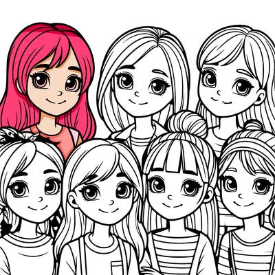 group of girls