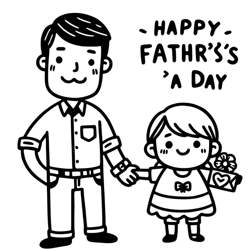 father’s day card from a girl