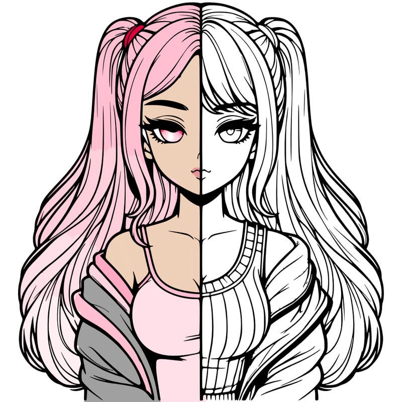 realistic girl split