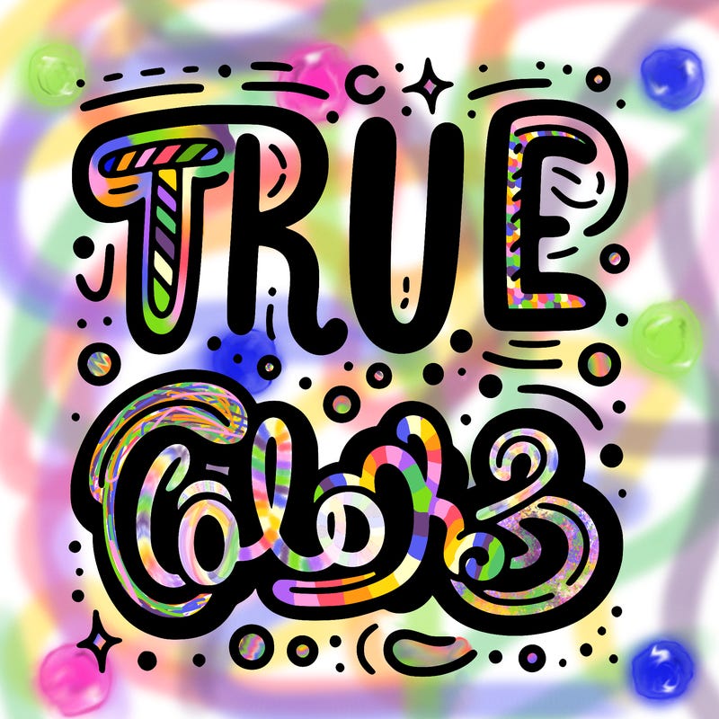 "true colors" written