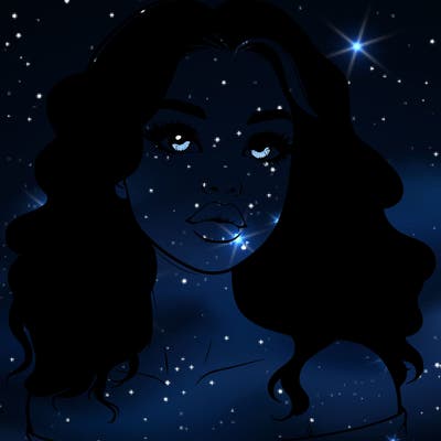 realistic girl with wavy hair and lips