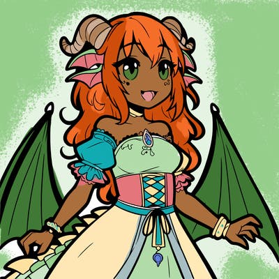 a dragon girl