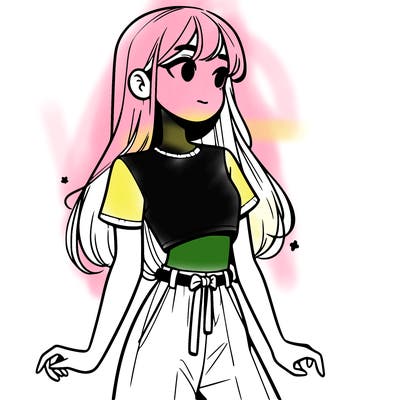 girl in a cute crop top