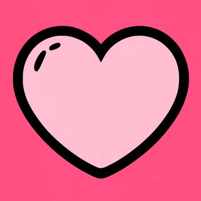 a blank heart