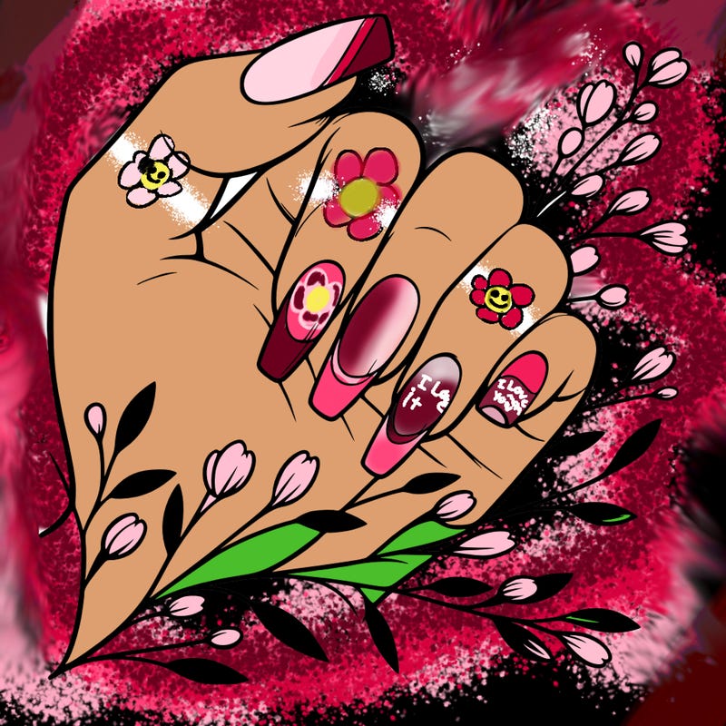 nails with french tip