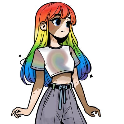 girl in a cute crop top