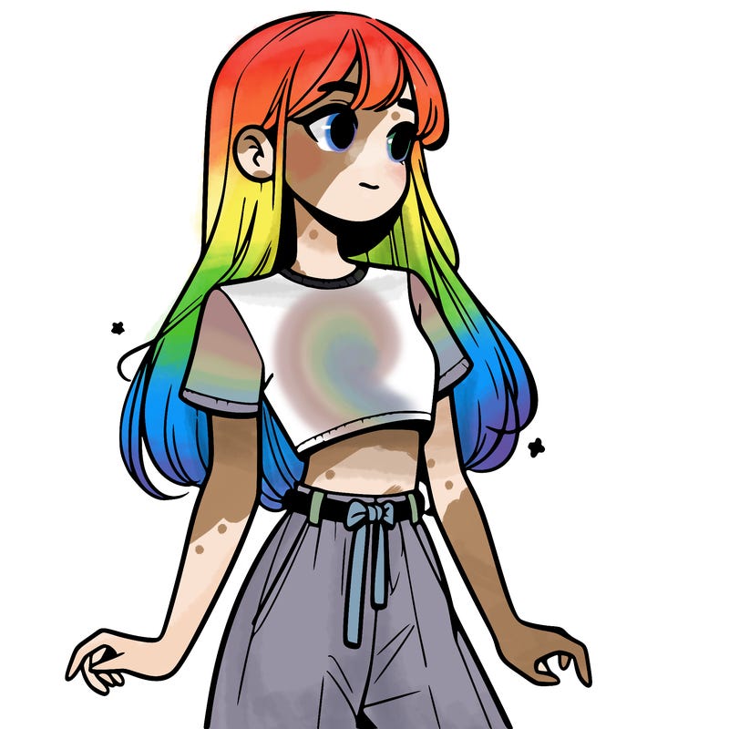 girl in a cute crop top