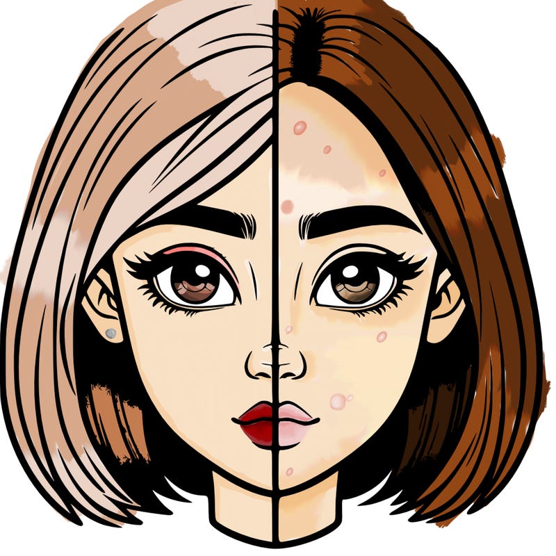 realistic girl split