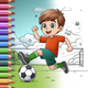 Paint magic soccer pages