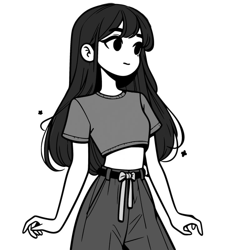 girl in a cute crop top