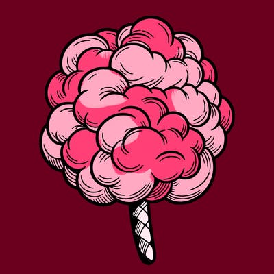 cotton candy with extra detail