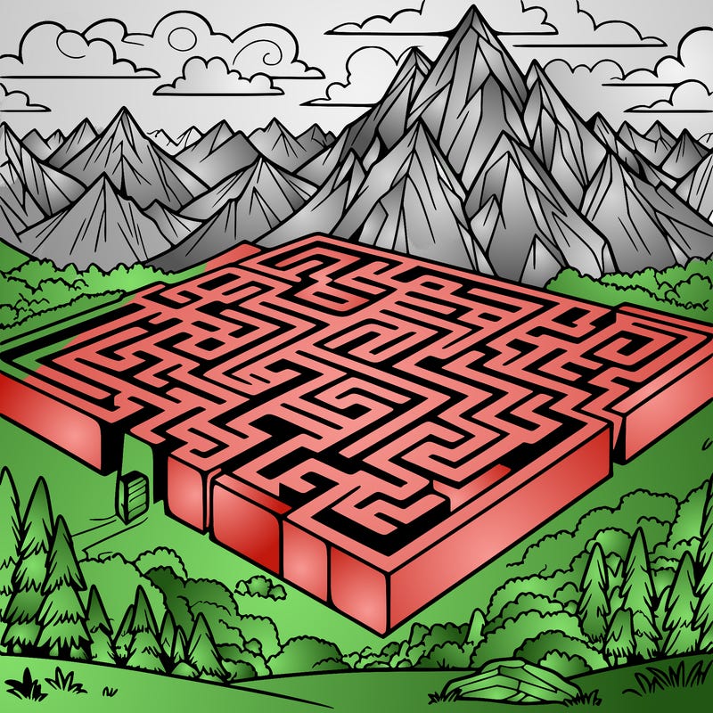 a giant maze