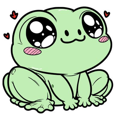 cute frog person realistic