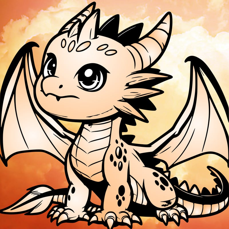 fierce baby night dragon