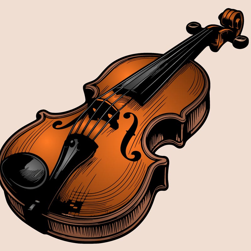 realistic violin