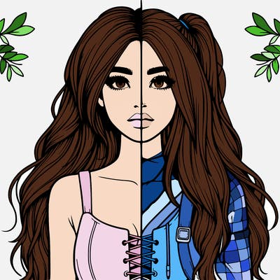 realistic girl split