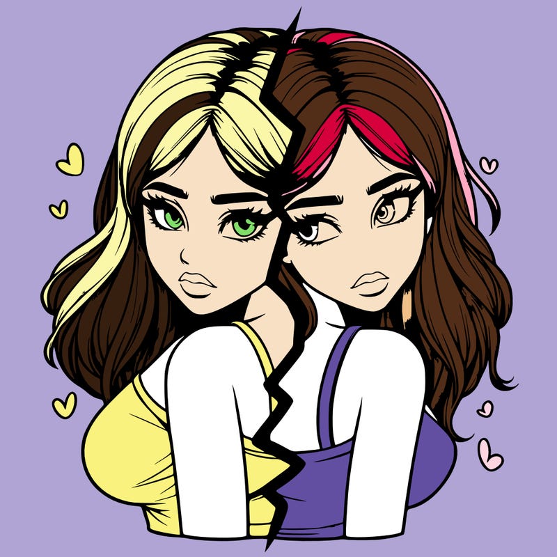 realistic girl split