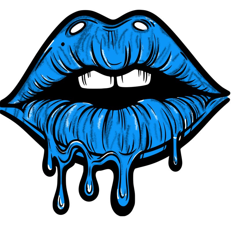 lips that look realistic and drip