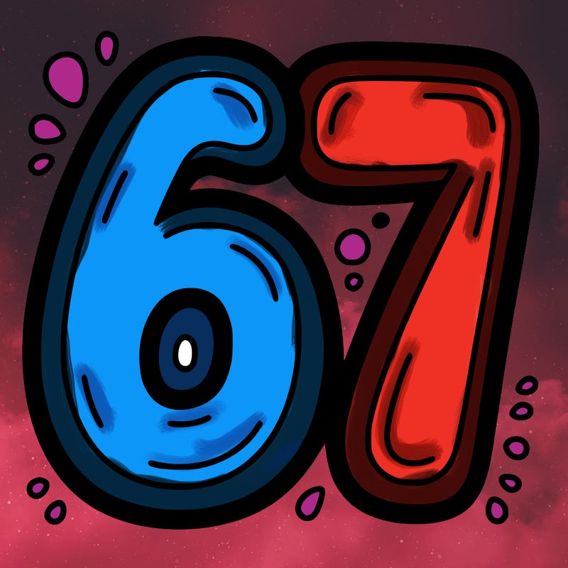 the number 67