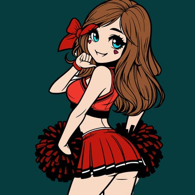 realistic cheerleader