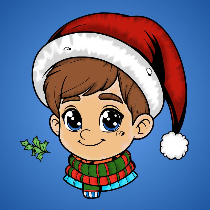 realistic christmas boy