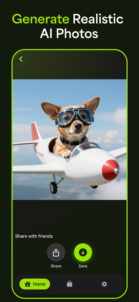 Perchance AI Image Generator - A realistic AI-generated image of a chihuahua wearing goggles and flying a small plane