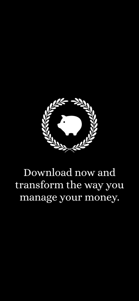 Cashboard Expense & Budget - Cashboard app promotional screen showing a piggy bank icon and a call to action to manage money