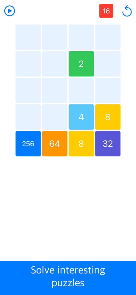 Math Games - Mental Arithmetic - Un colorido rompecabezas de cuadrícula numérica en la aplicación Math Games donde los jugadores combinan fichas para resolver interesantes acertijos.