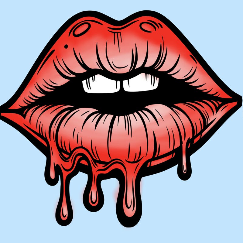 lips that look realistic and drip