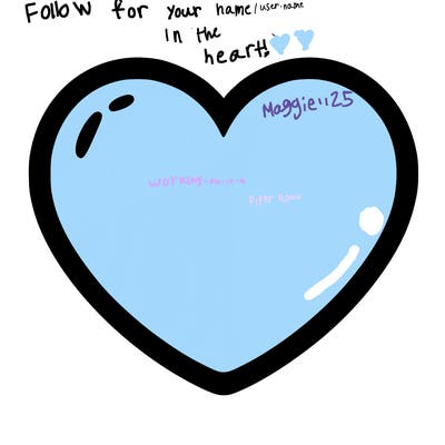 a blank heart