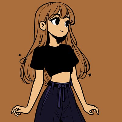 girl in a cute crop top