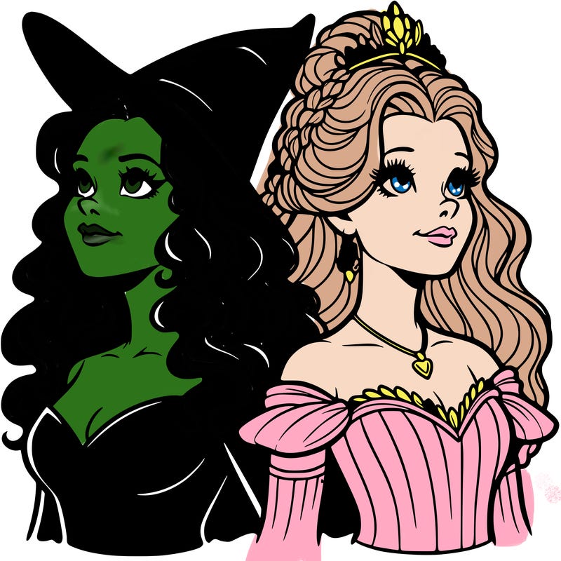 'elphaba and glinda (realistic)