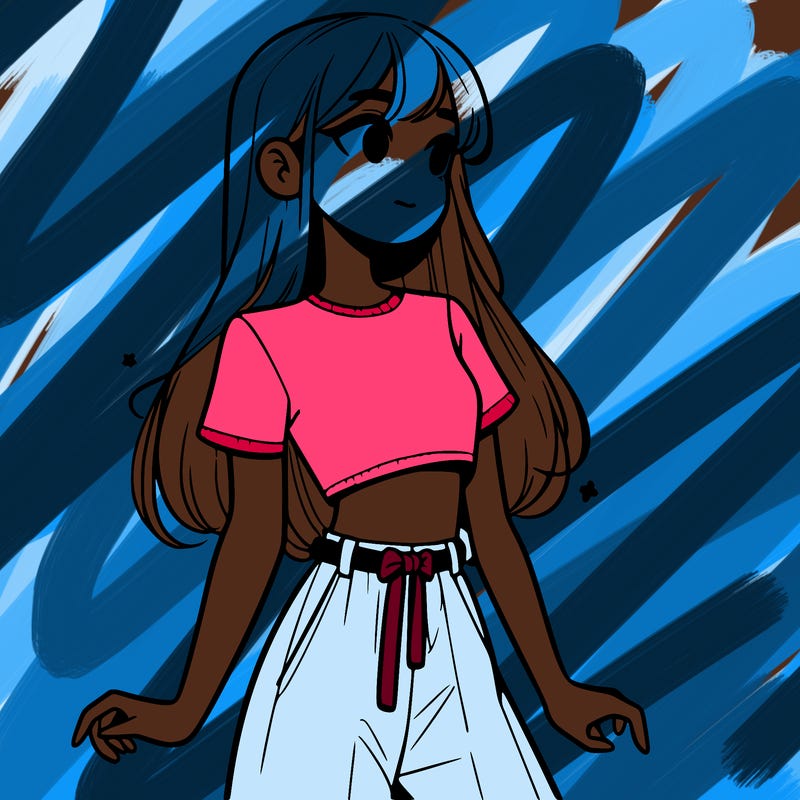 girl in a cute crop top