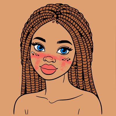 african woman with fulani braids