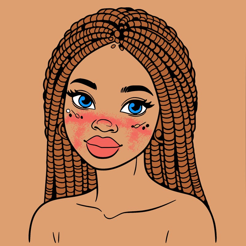 african woman with fulani braids