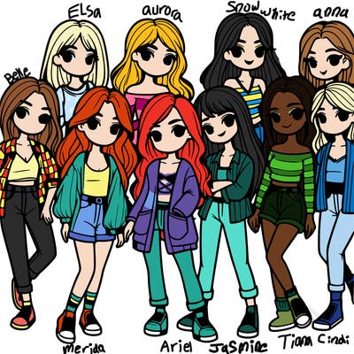 group of girls