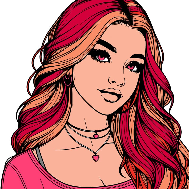 detailed realistic girl