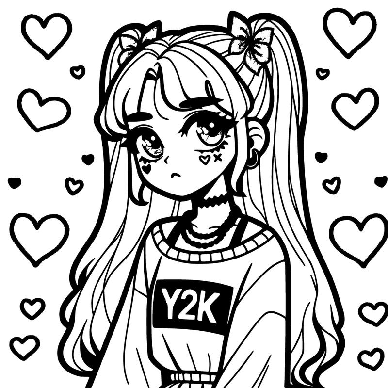 y2k aesthetic girl