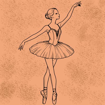 realistic ballerina