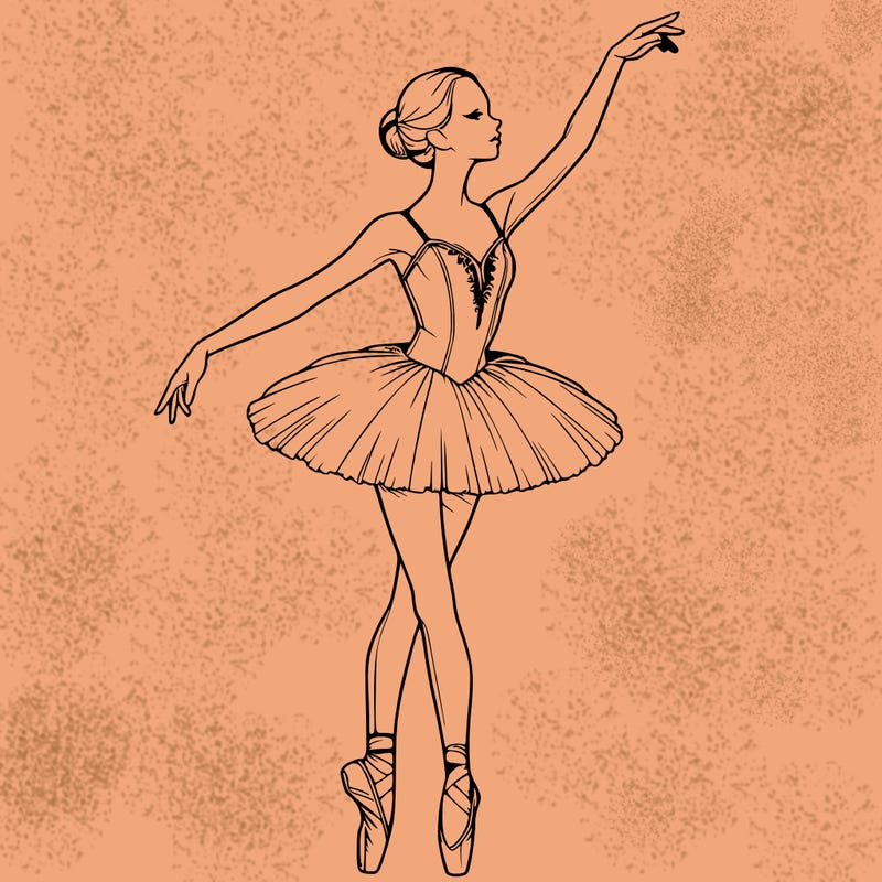 realistic ballerina