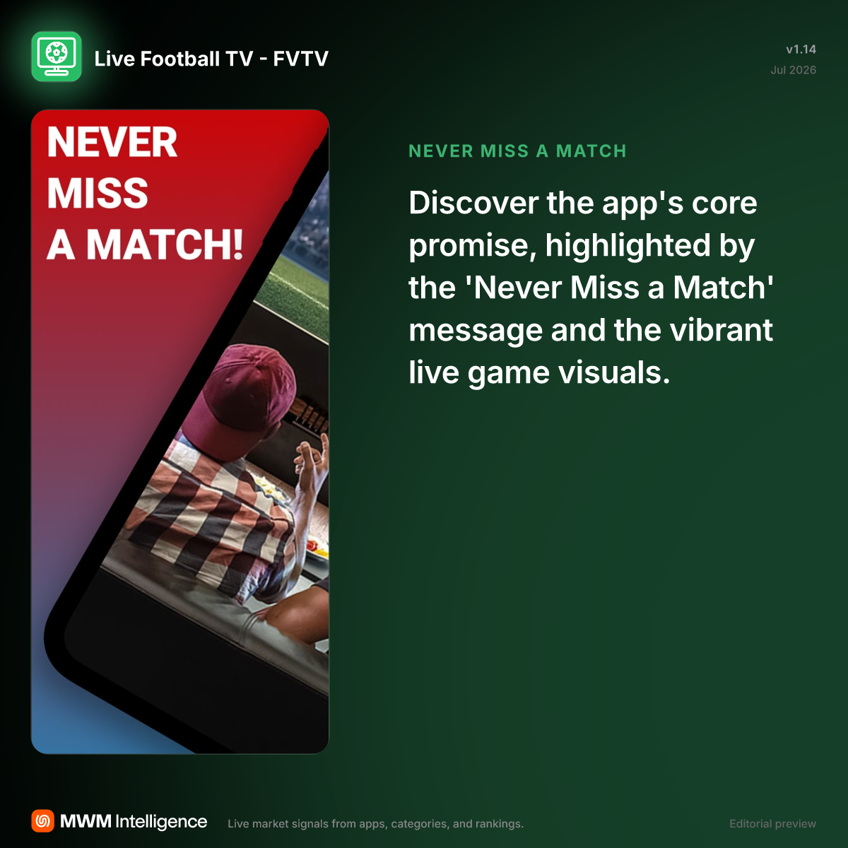 Live Football TV - FVTV - Sports App | MWM