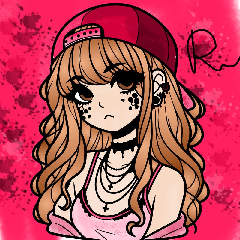 scene girl aesthetic