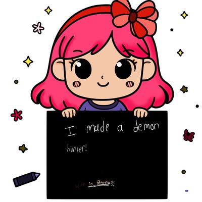 girl with blank piece of paper