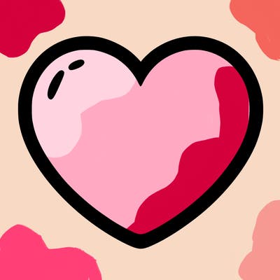 a blank heart